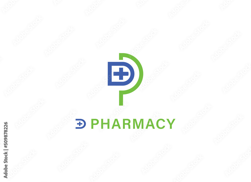 Initial Letter D and P Logo. Geometric Shape Letter DP PD with Medical Cross Symbol. Usable for Medical, Pharmacy, Business and Branding Logos. Flat Vector Design Template Element. Initial Letter D and P Logo. Geometric Shape Letter DP PD with Medical Cross Symbol. Usable for Medical, Pharmacy, Business and Branding Logos. Flat Vector Design Template Element.