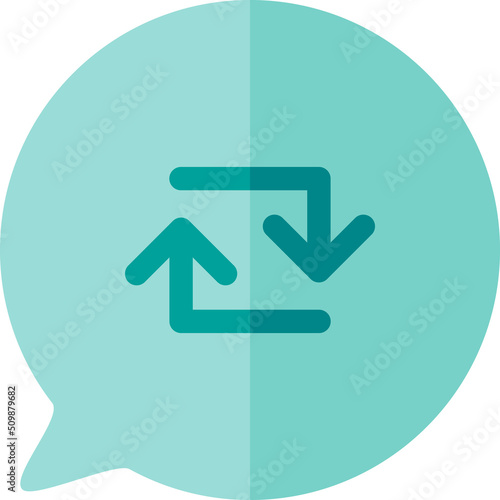 Reloading internet website page button icon vector
