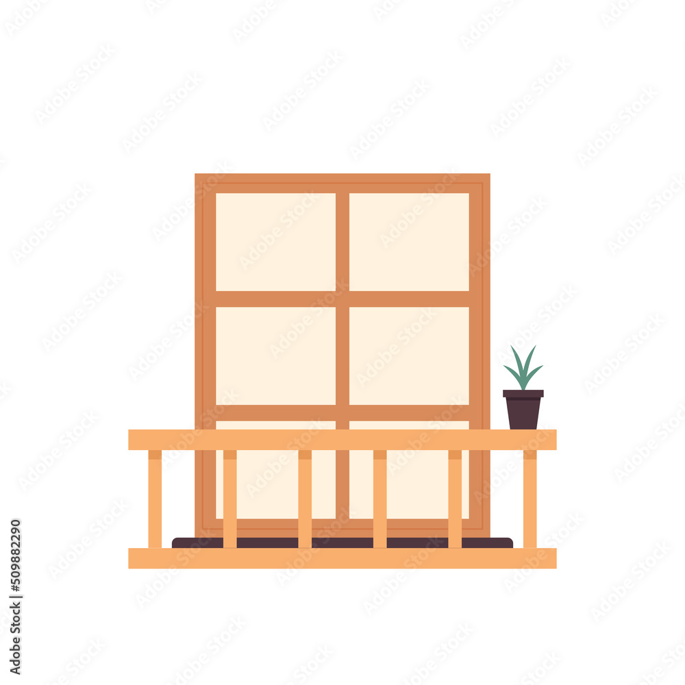 Wooden window vector. Traditional wooden window isolated. Cartoon vector window - element of architecture and interior design. Wooden window vector. Traditional wooden window isolated. Cartoon vector window - element of architecture and interior design.