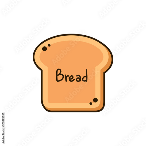 Toast logo. Bread vector. bread symbol. wallpaper. free space for text. bread logo design.