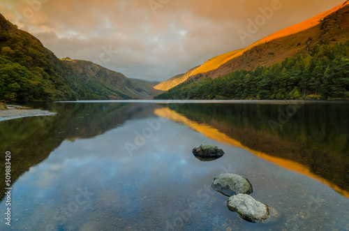 wicklow glendalough ireland sunrise landscape