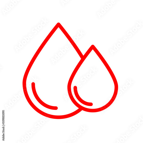 Krople krwi ikona wektorowa