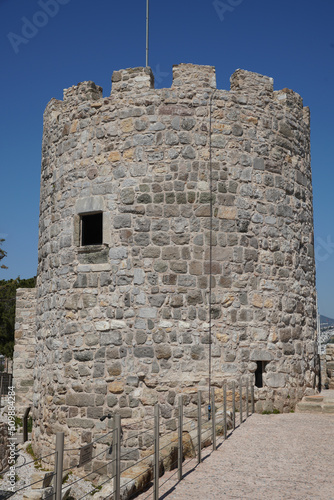 Tower in Bodrum Castle, Mugla, Turkey