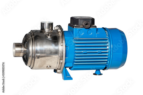 Single stage water pump for generating high water pressure in domestic and industrial applications.