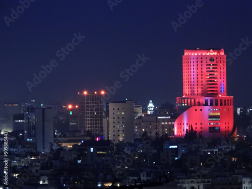 Cuadro en lienzo Amman, Jordan - towers and buildings