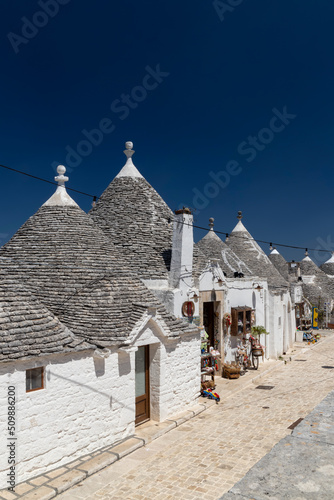 Trulli houses in Alberobello, UNESCO site, Apulia region, Italy