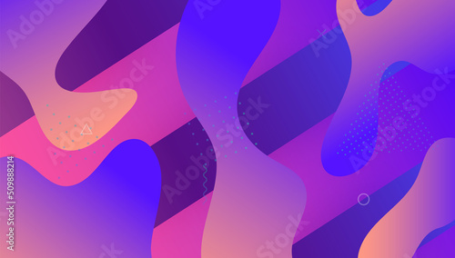 Abstract Background. Commercial Composition. Mobile Paper. Color Landing Page. Neon Flyer. Digital Shapes. Violet Vibrant Shape. Art Futuristic Design. Violet Abstract Background