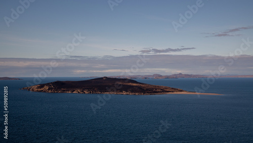 Gruinard Island, Wester Ross, after wildfires ravaged and scorched the Island.