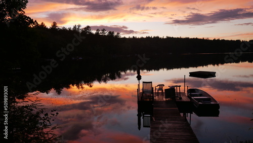 Sunset on a Northern Lake