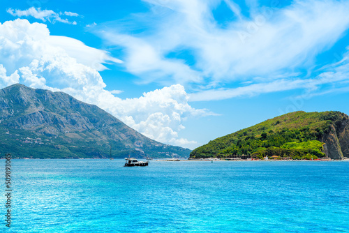 Beautiful panoramic summer landscape of the Adriatic coast in The Budva Riviera © Myroslava