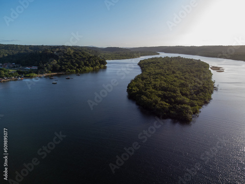 Incredible big river in the middle of the Atlantic forest