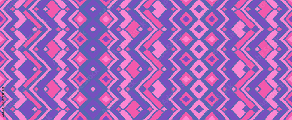 Asymmetric rhombus traditional motifs vector geometric pattern. Asymmetric rhombus traditional motifs vector geometric pattern.