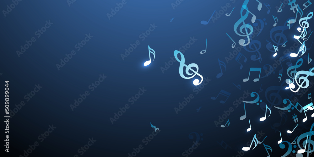 Musical notes cartoon vector wallpaper. Symphony Musical notes cartoon vector wallpaper. Symphony