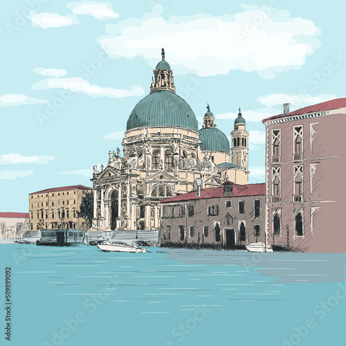 Fotografia Scenery of the old city of Venice