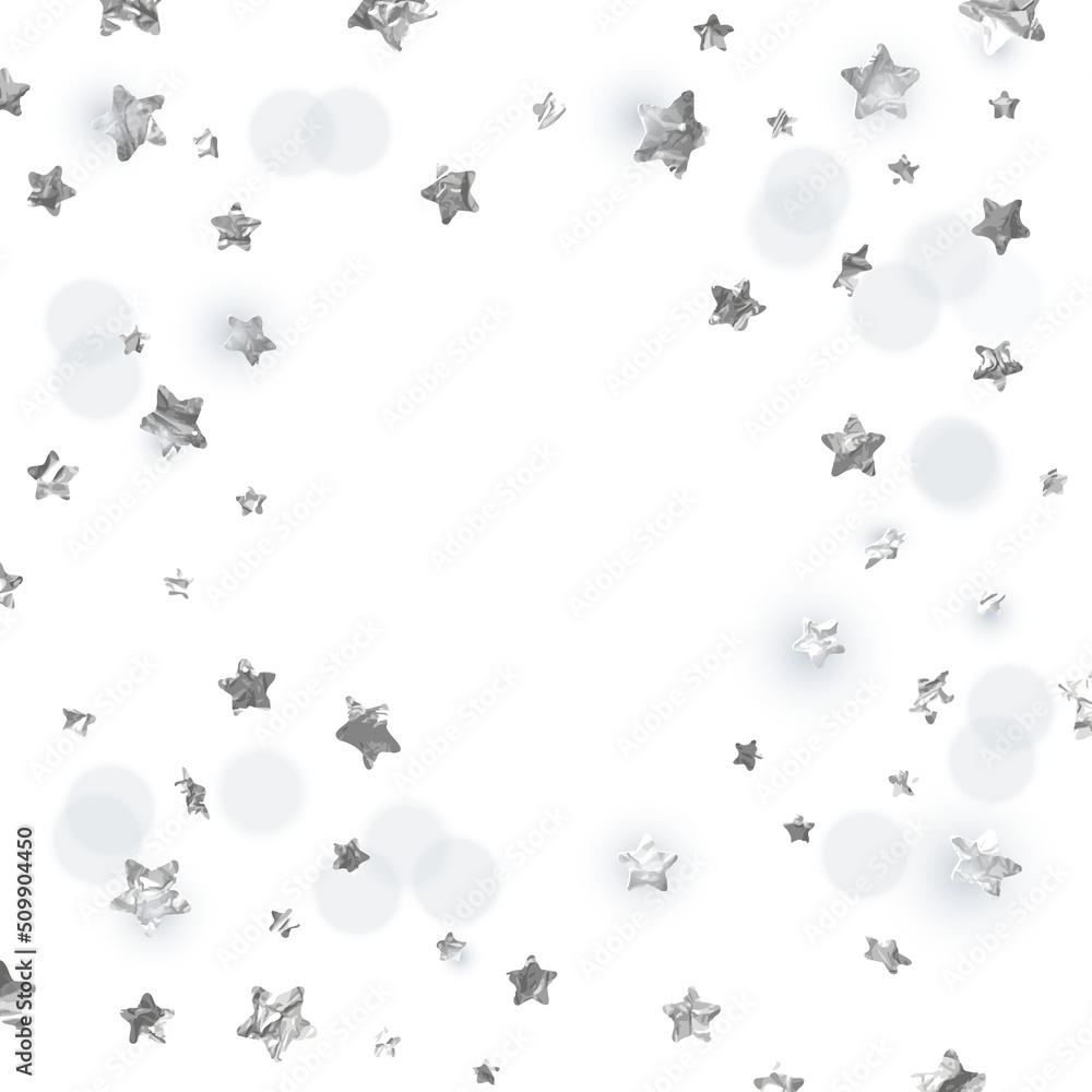 Silver Star Confetti