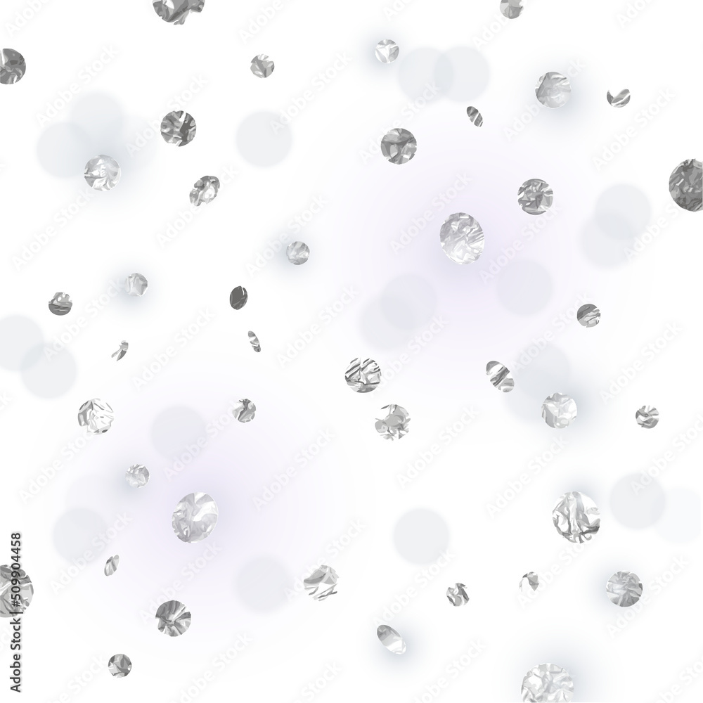 Silver glitter party confetti