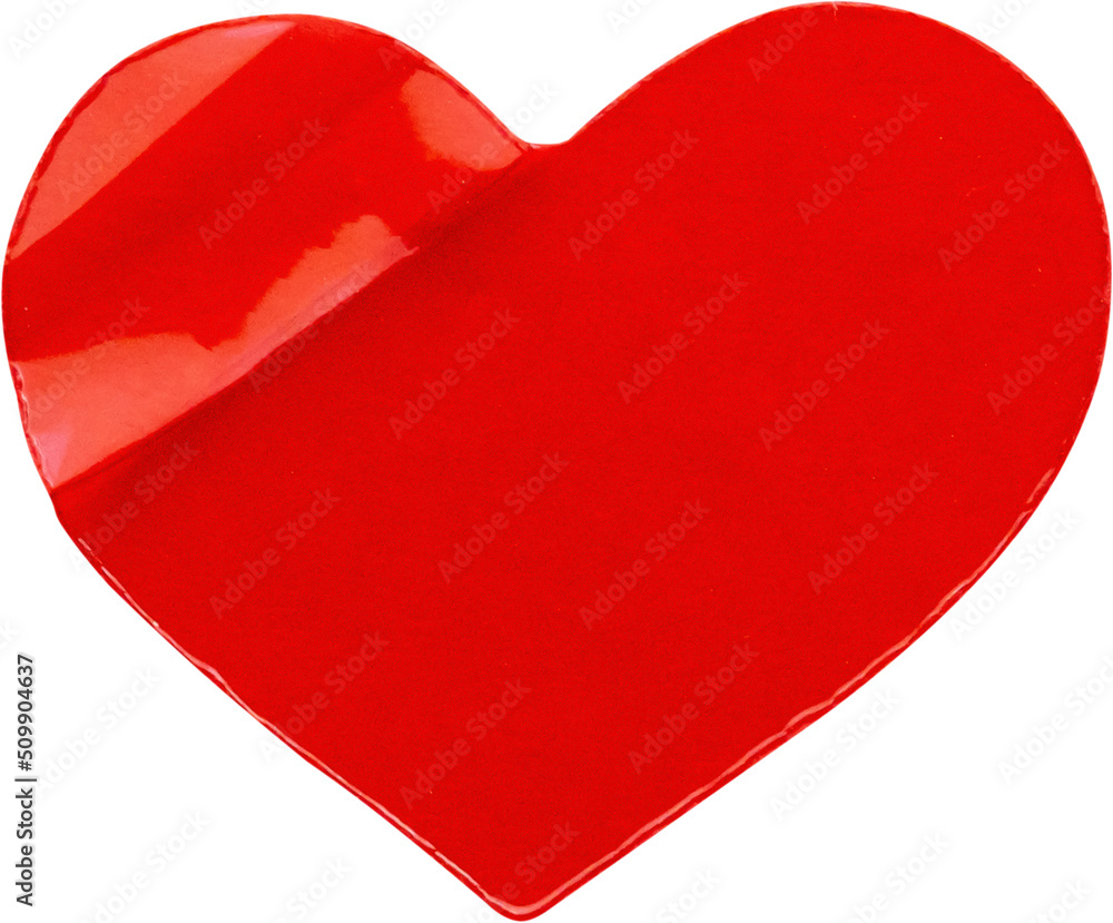 red heart shape sticker isolated red heart shape sticker isolated