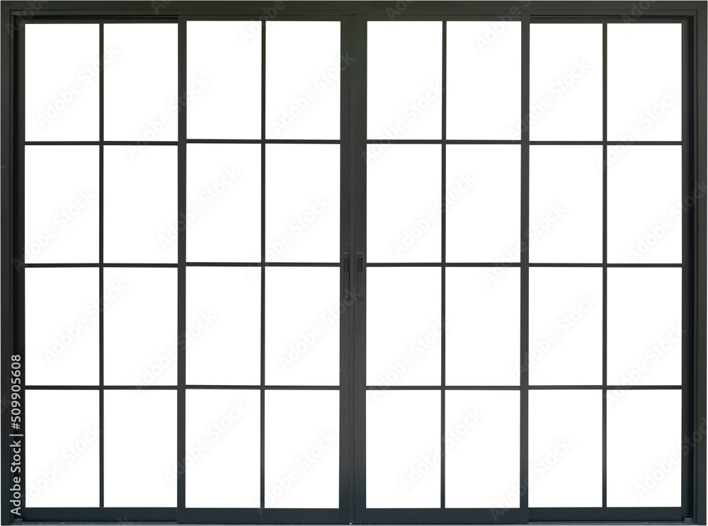 black metallic door element isolated black metallic door element isolated