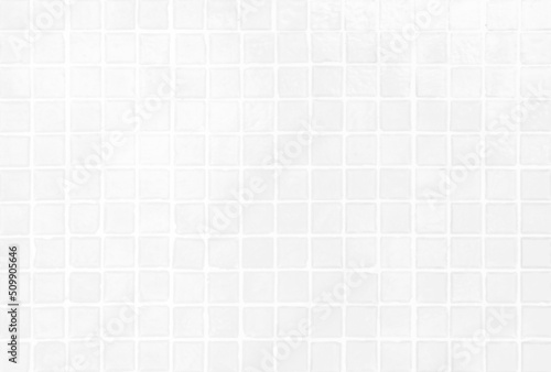 Fotomurale Abstract white mosaic tile texture background