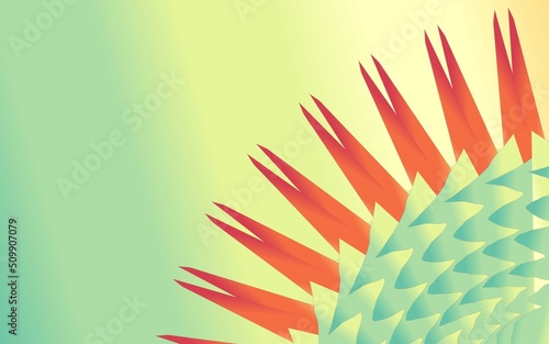 abstract background with leaves cactus