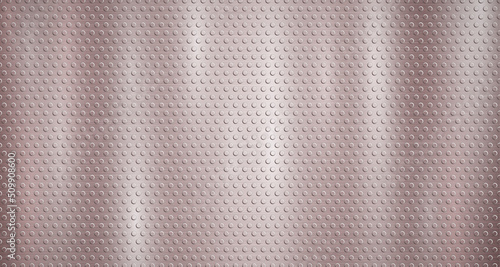 Abstract metallic background in bronze colors with highlights and a texture of small voluminous convex circles