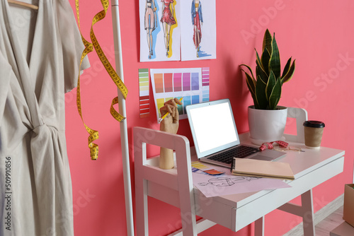 Fashion designer workspace ...