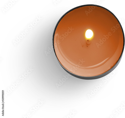 Quadro su tela Candle Lighted Up Hot-Wax Angled