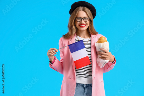 Beautiful young woman with ...