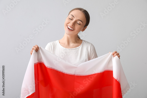 Beautiful young woman with ...