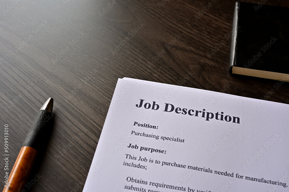 There is dummy documents that created for the photo shoot on the desk