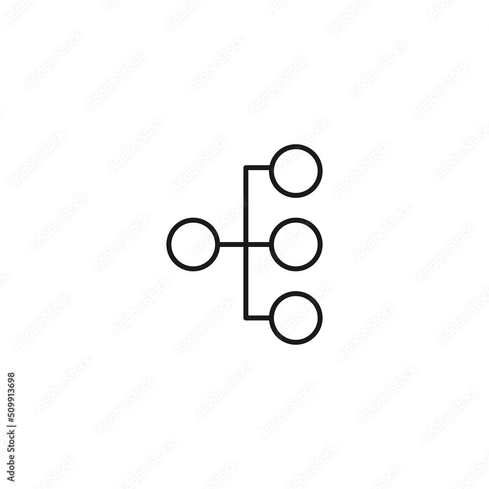 Sign, graphics, infographics, diagram for business. Development concept. Outline symbol and editable stroke. Vector line icon of graphic, algorithm or mental map Sign, graphics, infographics, diagram for business. Development concept. Outline symbol and editable stroke. Vector line icon of graphic, algorithm or mental map