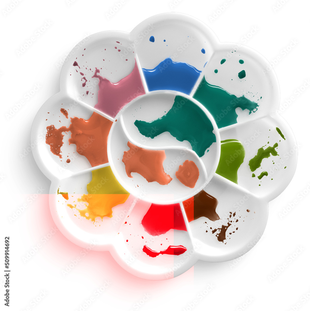 Watercolor Tray Stock Photo | Adobe Stock