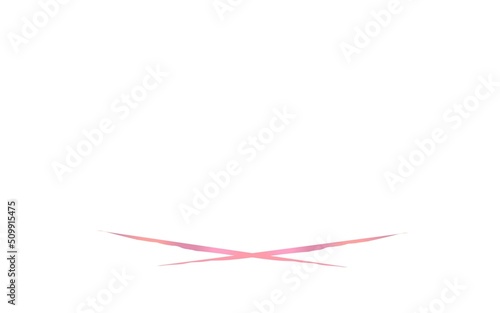 pink ribbon on white background