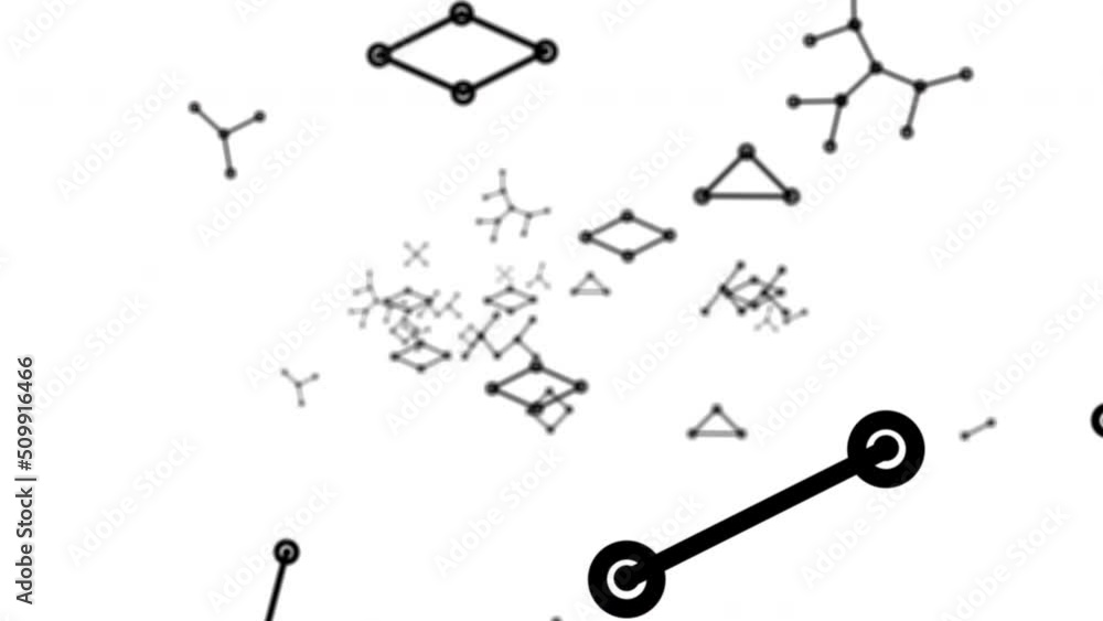 Parallax looped connections and geometric paths on a white screen. Animation of flying through abstract lines and points. Stock 4k video with alpha channel. Parallax looped connections and geometric paths on a white screen. Animation of flying through abstract lines and points. Stock 4k video with alpha channel.