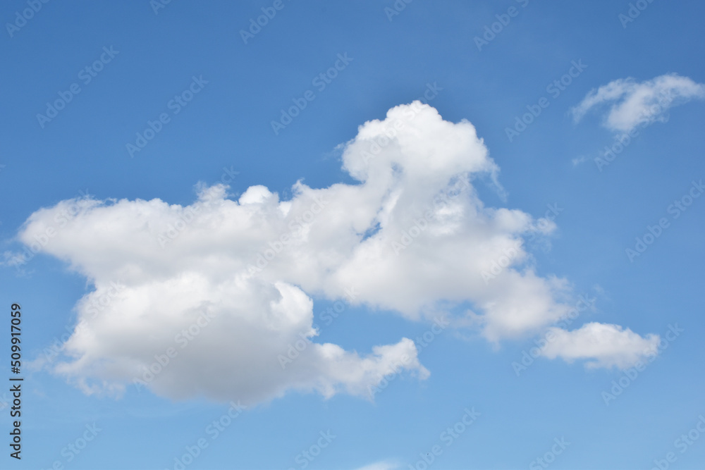 Bright Blue sky with white cloud. Beautiful sky background and wallpaper. Clear day and good weather in the morning. Bright Blue sky with white cloud. Beautiful sky background and wallpaper. Clear day and good weather in the morning.