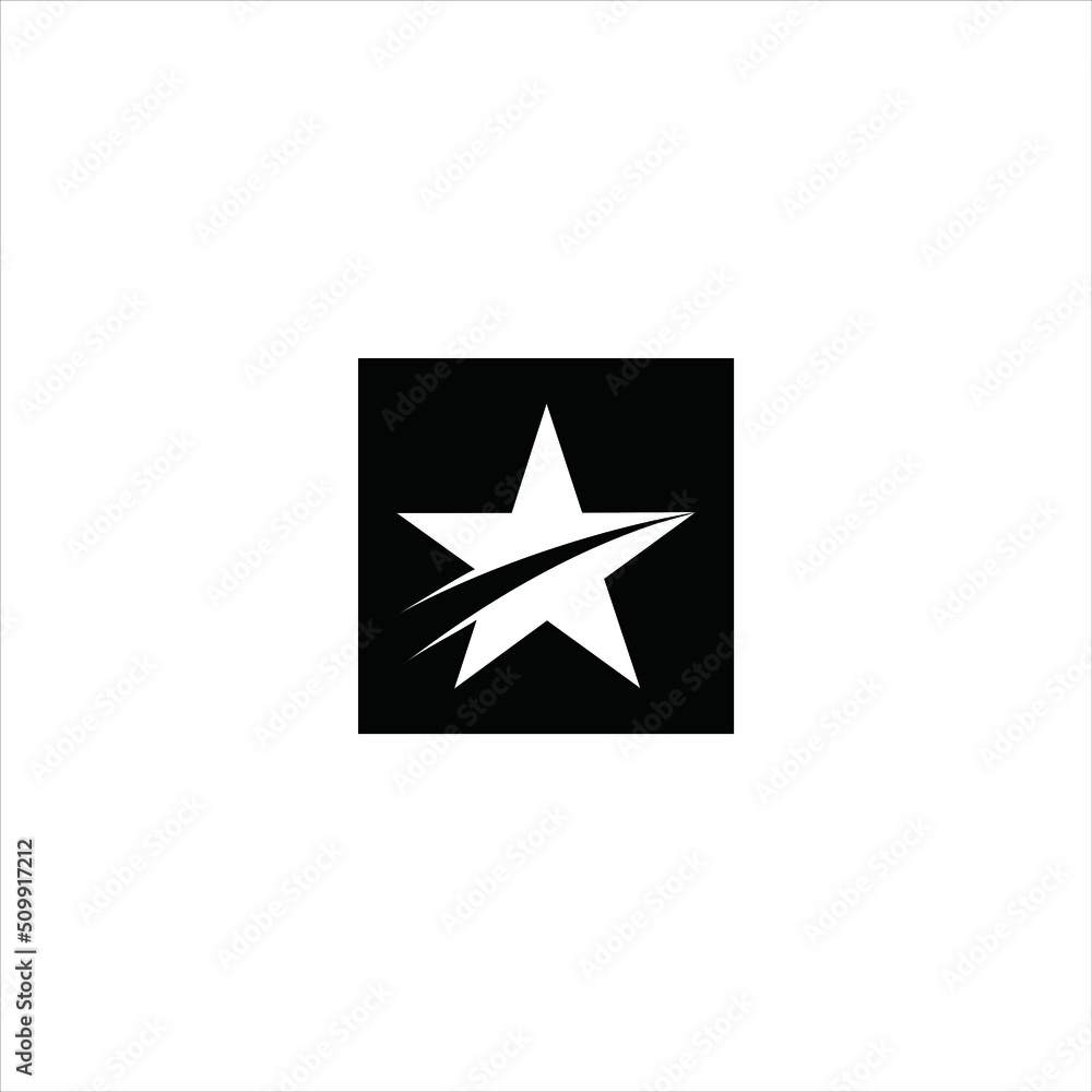 Star logo icon in circle concept design Star logo icon in circle concept design
