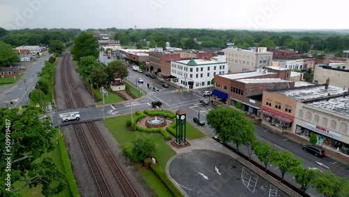 high aerial over thomasville nc, north carolina photo