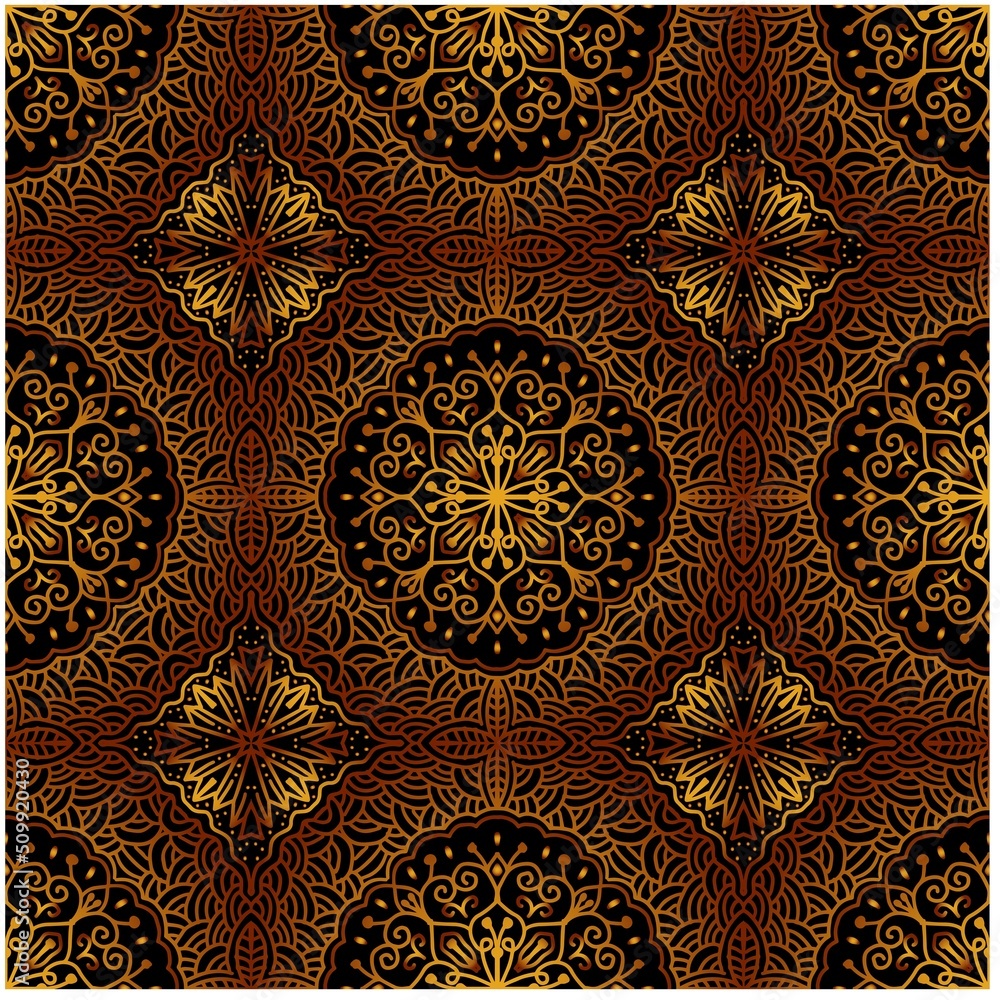 Ethnic ornament decorative seamless pattern.