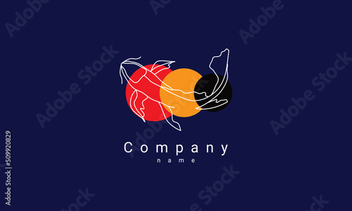 koi fish logo