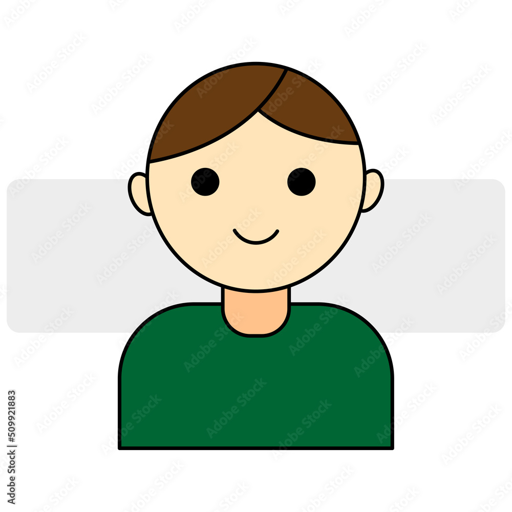 Boy in beautiful style. Cartoon icon. Vector illustration. Stock image. Boy in beautiful style. Cartoon icon. Vector illustration. Stock image.