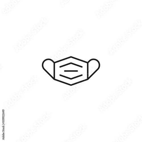 Medicine and healthcare concept. Simple monochrome illustration for web sites, stores, apps. Editable stroke. Vector line icon of fabric face medical mask Free Download Medicine and healthcare concept. Simple monochrome illustration for web sites, stores, apps. Editable stroke. Vector line icon of fabric face medical mask - GFXLoad