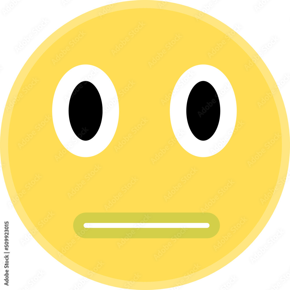 yellow emote vector with annoyed expression yellow emote vector with annoyed expression