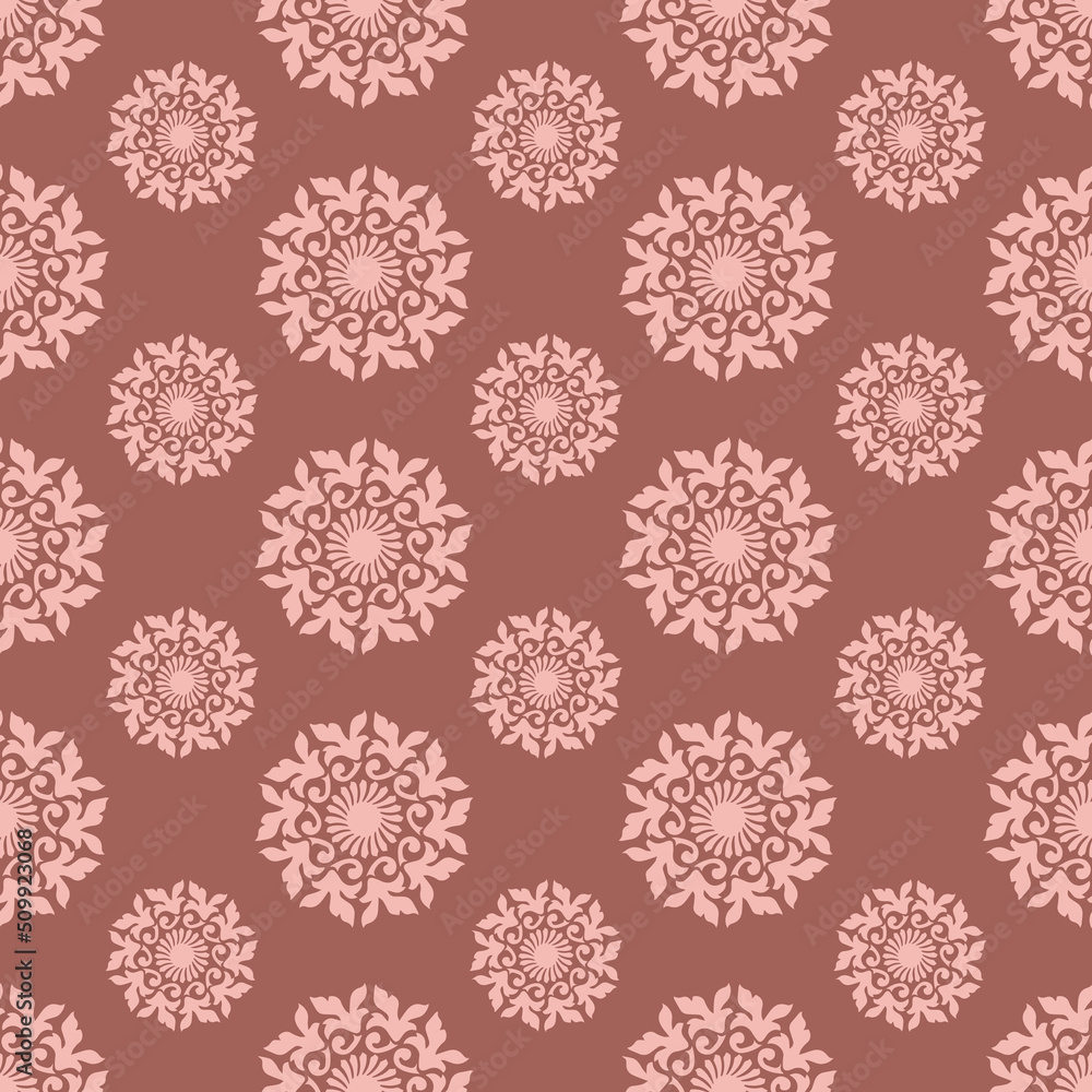 Seamless baroque style damask background Seamless baroque style damask background