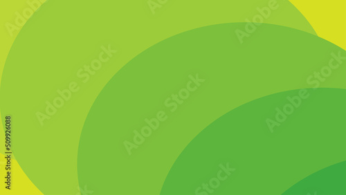 Abstract Green Background Template Vector, Green Background with Beautiful Wave Design