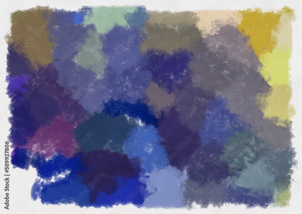 Fototapeta premium Illustration style background image abstract pattern various vibrant colors watercolor style illustration impressionist painting.