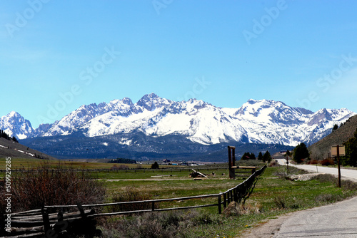 Pasture with Mountains