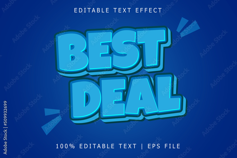 Best deal editable Text effect 3 Dimension emboss simple style
