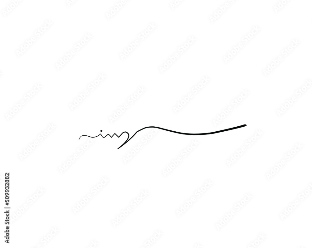 im initial handwriting logo vector im initial handwriting logo vector