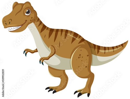 Cute Tyrannosaurus Dinosaur Cartoon