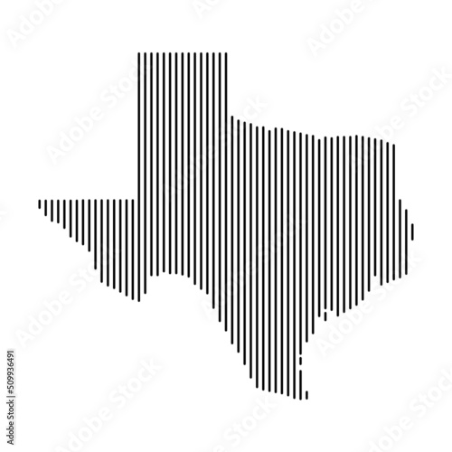 texas vector vertical map, map of texas , suitable for office room decoration, home room and others